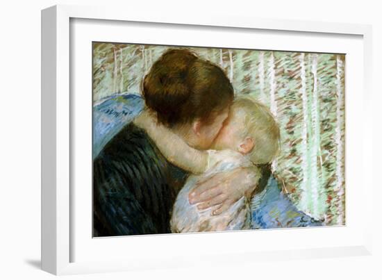 A Goodnight Hug-Mary Cassatt-Framed Giclee Print