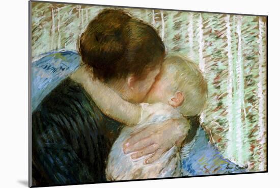 A Goodnight Hug-Mary Cassatt-Mounted Giclee Print