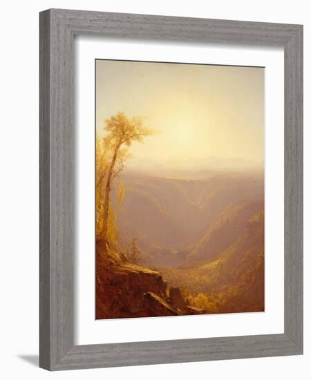 A Gorge in the Mountains (Kauterskill Clove), 1862-Sanford Robinson Gifford-Framed Giclee Print