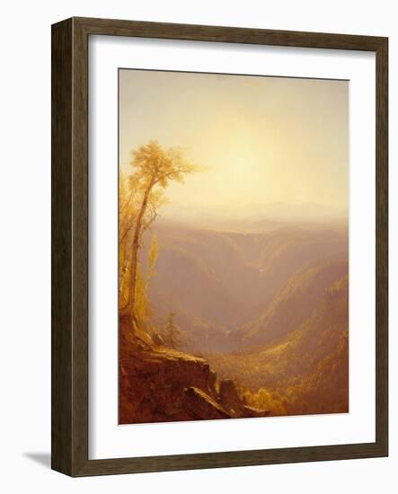 A Gorge in the Mountains (Kauterskill Clove), 1862-Sanford Robinson Gifford-Framed Giclee Print