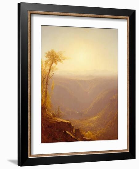 A Gorge in the Mountains (Kauterskill Clove), 1862-Sanford Robinson Gifford-Framed Giclee Print