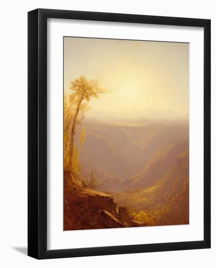 A Gorge in the Mountains (Kauterskill Clove), 1862-Sanford Robinson Gifford-Framed Giclee Print