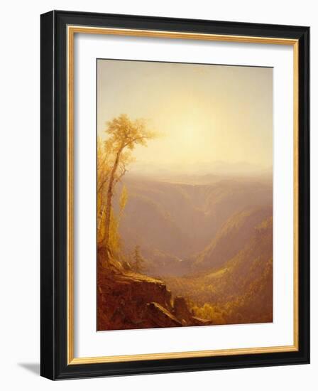 A Gorge in the Mountains (Kauterskill Clove), 1862-Sanford Robinson Gifford-Framed Giclee Print
