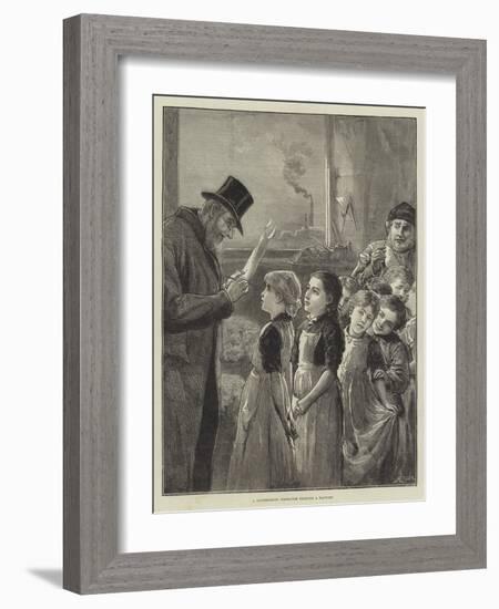 A Government Inspector Visiting a Factory-Alfred Edward Emslie-Framed Giclee Print