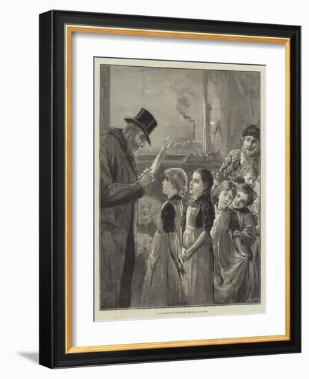 A Government Inspector Visiting a Factory-Alfred Edward Emslie-Framed Giclee Print