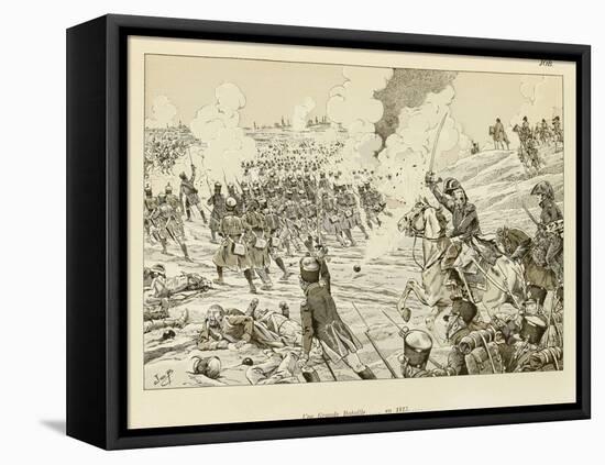 A Great Battle in 1815. Napoleonic Wars-Jacques de Breville-Framed Premier Image Canvas