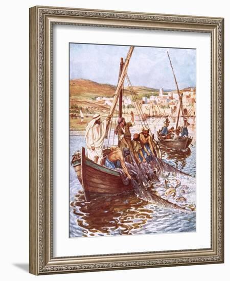 A Great Multitude of Fishes-William Brassey Hole-Framed Giclee Print