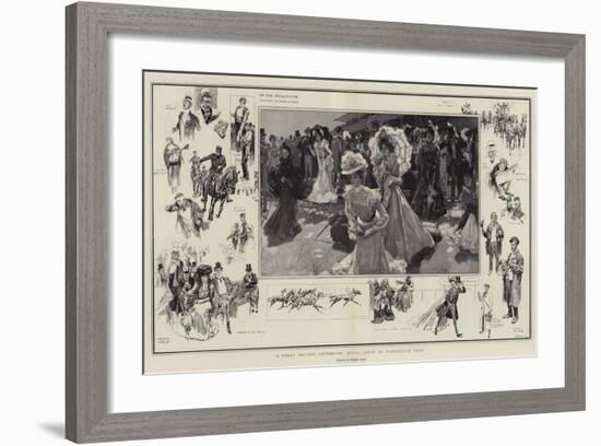A Great Society Gathering, Royal Ascot in Coronation Year-Frank Craig-Framed Giclee Print
