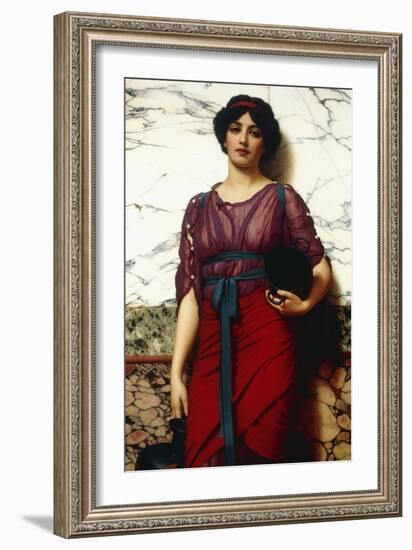 A Grecian Idyll, 1907-John William Godward-Framed Giclee Print