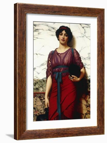 A Grecian Idyll, 1907-John William Godward-Framed Giclee Print