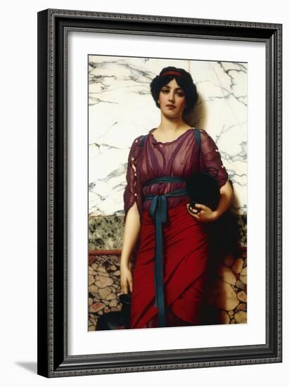 A Grecian Idyll, 1907-John William Godward-Framed Giclee Print