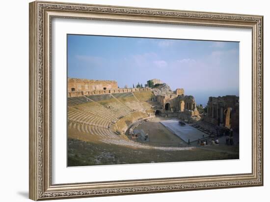 A Greco-Roman Theatre at Taormina in Sicily, 2nd Century-CM Dixon-Framed Photographic Print