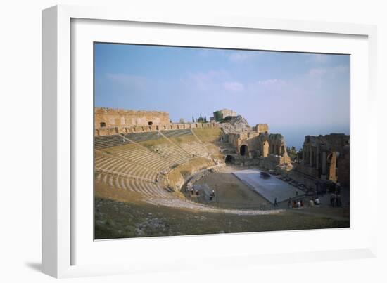 A Greco-Roman Theatre at Taormina in Sicily, 2nd Century-CM Dixon-Framed Photographic Print