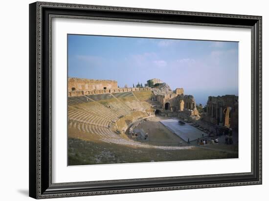 A Greco-Roman Theatre at Taormina in Sicily, 2nd Century-CM Dixon-Framed Photographic Print