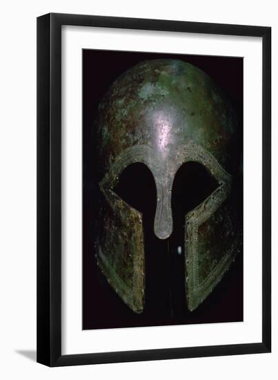 A Greek bronze helmet. Artist: Unknown-Unknown-Framed Giclee Print