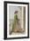 A Greek Girl Standing on a Balcony, C.1840 (W/C and Gouache over Graphite on Paper)-John Frederick Lewis-Framed Giclee Print