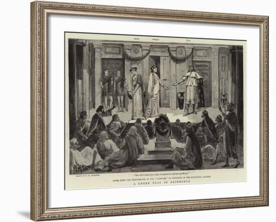 A Greek Play in Edinburgh-null-Framed Giclee Print