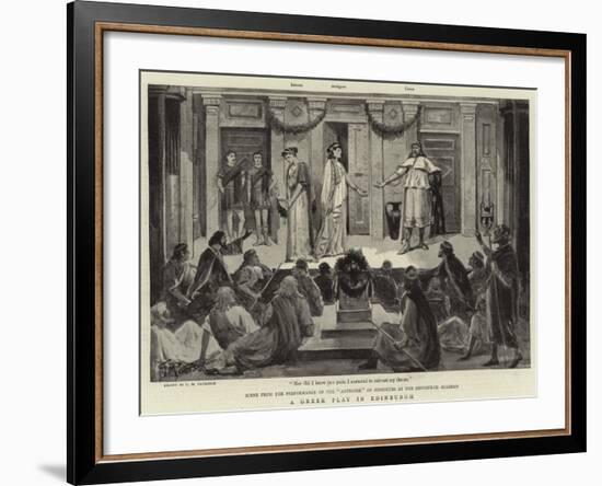 A Greek Play in Edinburgh-null-Framed Giclee Print