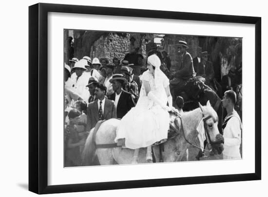 A Greek Sailor's Wedding, Pylos, Greece, 1938-null-Framed Giclee Print