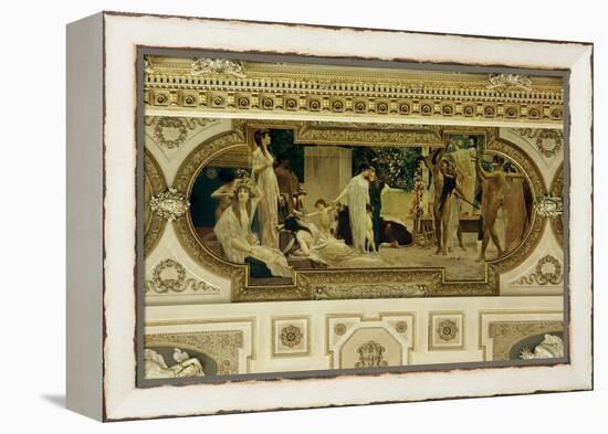 A Greek Travelling Theatre (Il Carro Di Thespis), Ceiling Fresco, 1884-1887-Gustav Klimt-Framed Premier Image Canvas