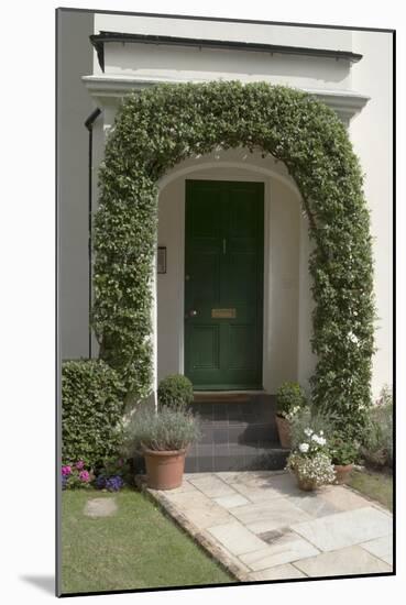 A Green Front Door of a Residential House-Natalie Tepper-Mounted Photo