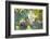 A Green-Headed Tanager Feeding on Berries of a Tree in the Atlantic Rainforest-Alex Saberi-Framed Photographic Print