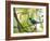 A Green Honeycreeper, Chlorophanes Spiza, Resting on a Branch-Alex Saberi-Framed Photographic Print