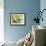 A Green Honeycreeper, Chlorophanes Spiza, Resting on a Branch-Alex Saberi-Framed Photographic Print displayed on a wall