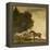 A Grey and a Bay in a Landscape-George Stubbs-Framed Premier Image Canvas