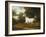 A Grey Arab Stallion in a Wooded Landscape-Jacques-Laurent Agasse-Framed Giclee Print