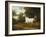 A Grey Arab Stallion in a Wooded Landscape-Jacques-Laurent Agasse-Framed Giclee Print