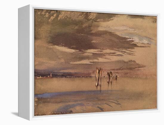 'A Grey Morning Near Venice', 19th century-John Ruskin-Framed Premier Image Canvas
