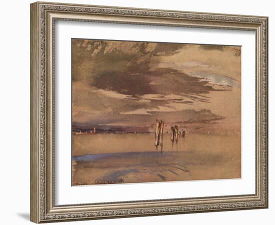 'A Grey Morning Near Venice', 19th century-John Ruskin-Framed Giclee Print