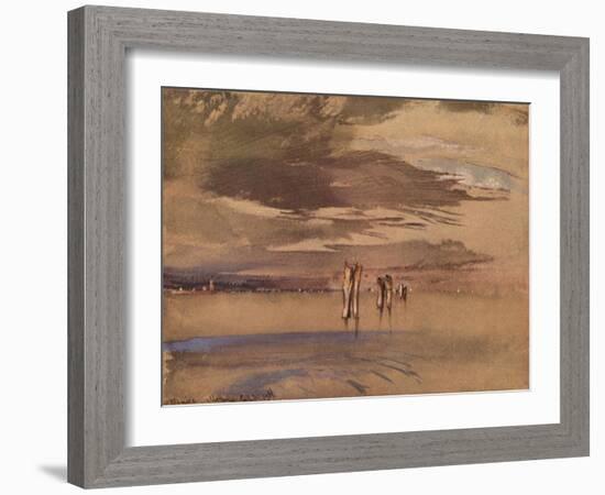 'A Grey Morning Near Venice', 19th century-John Ruskin-Framed Giclee Print