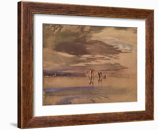 'A Grey Morning Near Venice', 19th century-John Ruskin-Framed Giclee Print