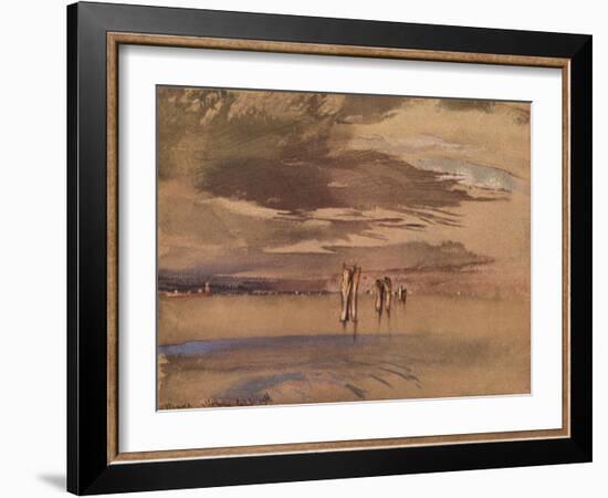 'A Grey Morning Near Venice', 19th century-John Ruskin-Framed Giclee Print