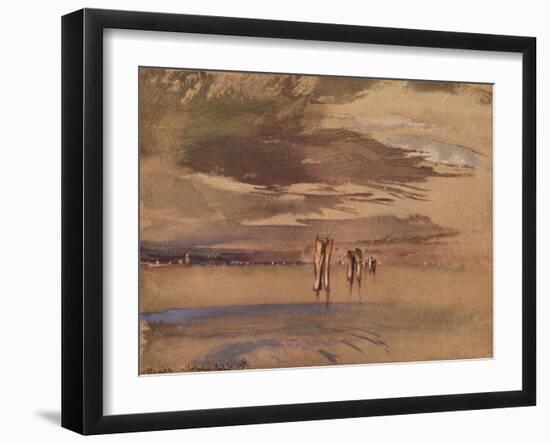 'A Grey Morning Near Venice', 19th century-John Ruskin-Framed Giclee Print