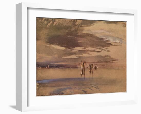 'A Grey Morning Near Venice', 19th century-John Ruskin-Framed Giclee Print