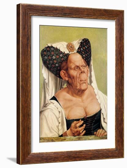 A Grotesque Old Woman, Possibly Princess Margaret of Tyrol, circa 1525-30-Quentin Metsys-Framed Giclee Print