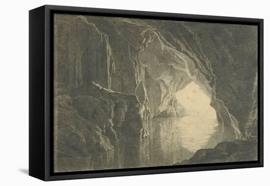 A Grotto in the Gulf of Salerno, Evening, C.1800-Joseph Wright of Derby-Framed Premier Image Canvas