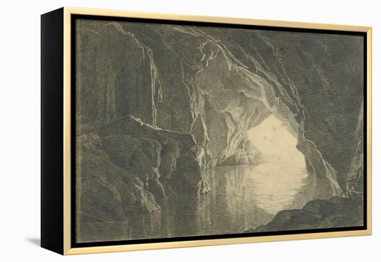 A Grotto in the Gulf of Salerno, Evening, C.1800-Joseph Wright of Derby-Framed Premier Image Canvas