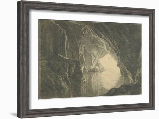 A Grotto in the Gulf of Salerno, Evening, C.1800-Joseph Wright of Derby-Framed Giclee Print