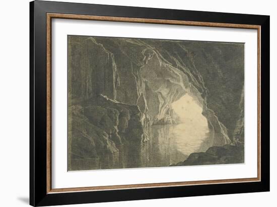 A Grotto in the Gulf of Salerno, Evening, C.1800-Joseph Wright of Derby-Framed Giclee Print