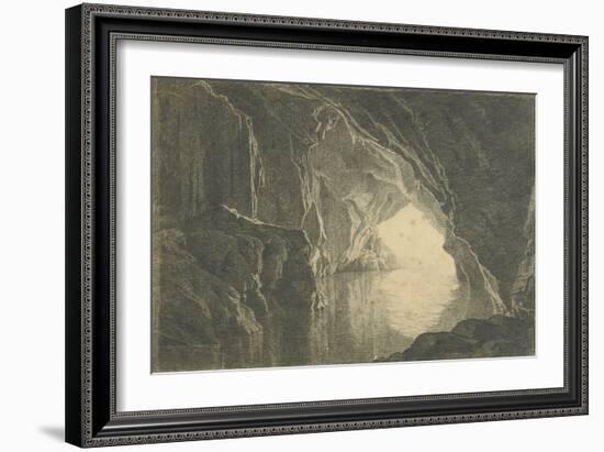 A Grotto in the Gulf of Salerno, Evening, C.1800-Joseph Wright of Derby-Framed Giclee Print