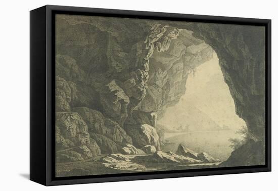 A Grotto in the Gulf of Salerno, Morning, C.1800-Joseph Wright of Derby-Framed Premier Image Canvas