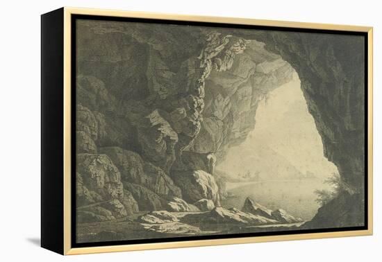 A Grotto in the Gulf of Salerno, Morning, C.1800-Joseph Wright of Derby-Framed Premier Image Canvas