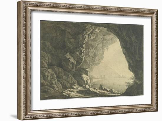 A Grotto in the Gulf of Salerno, Morning, C.1800-Joseph Wright of Derby-Framed Giclee Print