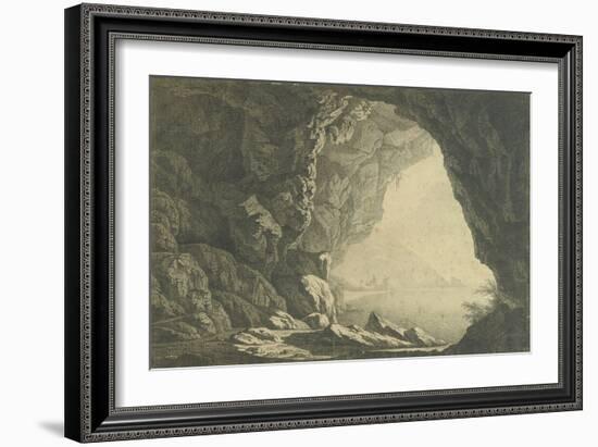 A Grotto in the Gulf of Salerno, Morning, C.1800-Joseph Wright of Derby-Framed Giclee Print