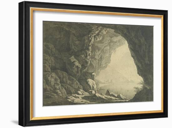 A Grotto in the Gulf of Salerno, Morning, C.1800-Joseph Wright of Derby-Framed Giclee Print