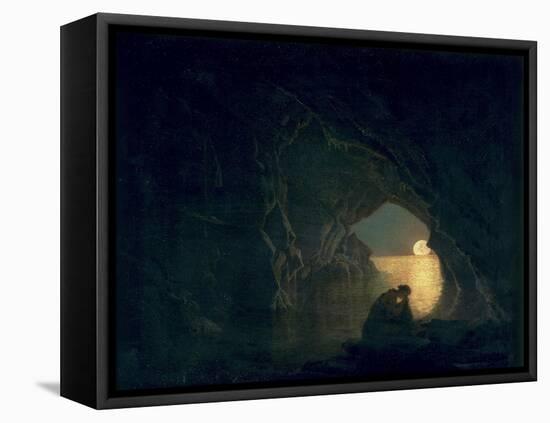 A Grotto with the Figure of Julia, 1780-Joseph Wright of Derby-Framed Premier Image Canvas